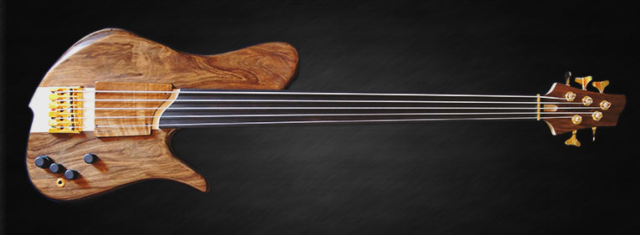 Basse fretless Luthier Petrychko
